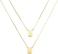 Escapulário Masculino Pequeno Banhado à Ouro 18k