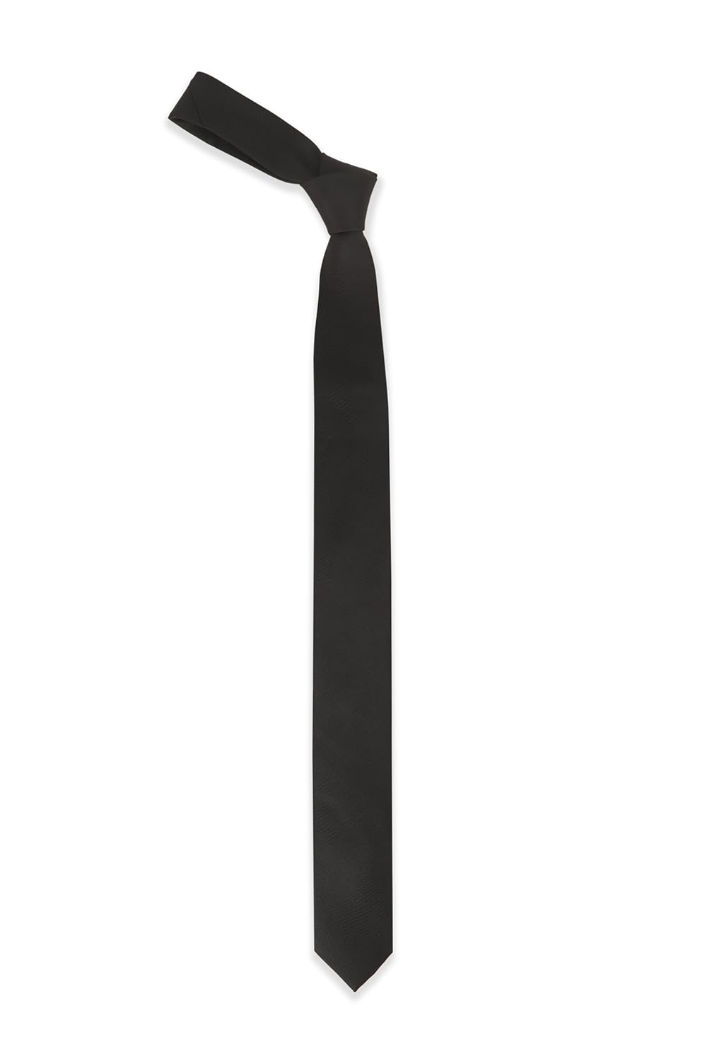Men Black Solid Tie-image-43