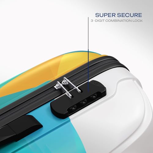 Image of Safari Luma Neo 8 Wheels 77cm Large Size Trolley Bag, Hard Case Printed Polycarbonate, 360 Degree Wheeling Checkin Luggage for Men & Women, Suitcase for Travel, Trolley Bags for Travel, Multicolour