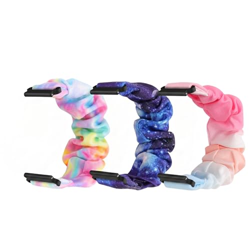 Image of 3pack Elastic Scrunchie Band Compatible with Gizmo Watch 3 2 1, Compatible with Gabb Watch 3e 3 2 1, Compatible with SyncUP Kids Watch, Strechy Loop Replacement Strap for Childrens