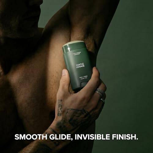 Image of Gentle Menace Aluminum-Free Deodorant for Men, Fresh + Citrus | Extra Strength, Long Lasting All-Day Protection, Natural Ingredients, 2-Pack
