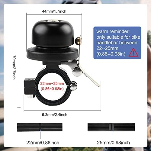 Grathia Bicycle Bell for Apple AirTag, Waterproof AirTag Bike Mount