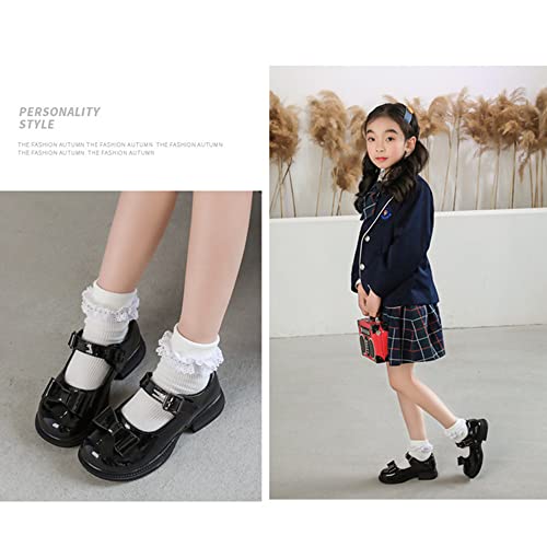 Toddler Little Kids Girls Classic Low Heel Dress Shoes Mary Jane Flats Back to School Uniform Shoes4