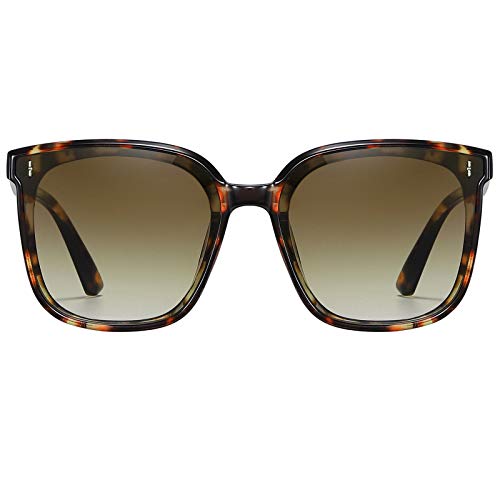 H HELMUT JUST Gafas de Sol para Mujer Cuadrada Grandes Con Montura Protección UV400 Cover