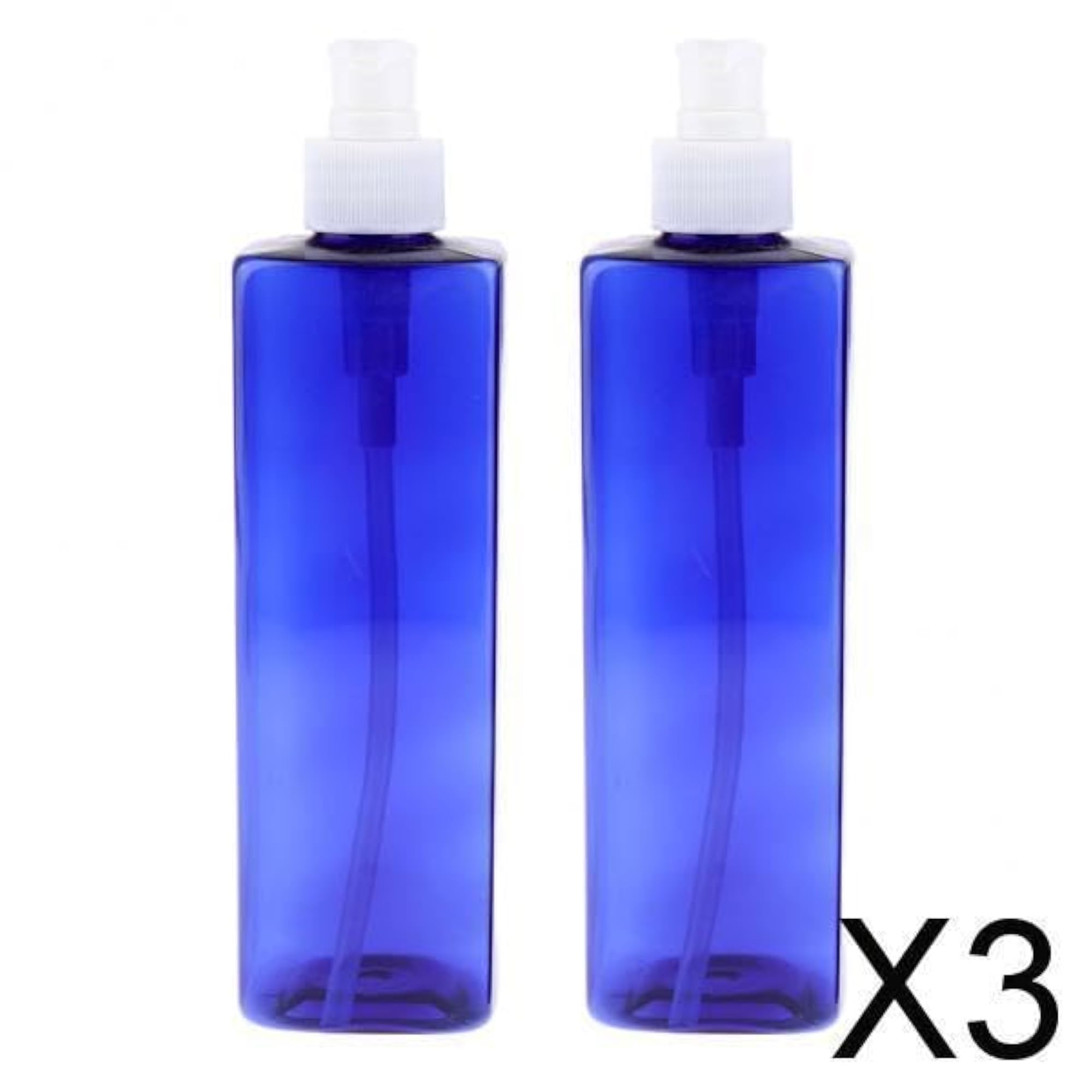 3x 500ml Empty Shampoo Conditioner Pump Bottle