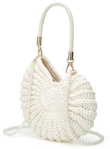 Bolso Tote Tejido a Mano con Conchas para Mujer miniatura 3