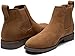 Jousen Men's Chelsea Boots Casual Suede Slip On Ankle Boots Dress Boots for Men Size 9 (AMY658A Yellowbrown 09)