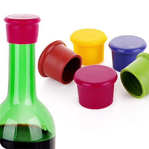 Infantly Bright 10 Pack Silicone Wine Stoppers Replace Cork Airtight Seal On Wine Bottles Reusable Beer Bottle Cove Wine Saver Wine Gifts Easy To Clean #TOP2