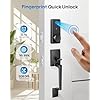 BlackSmith Keyless Entry Door Lock 0.1s Unlock Smart Door Locks for Front Door Set with Front Door Handle, App Unlock, Easy Installation for Front Doors, Hotels, Vacation Rental Homes, Property