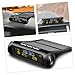 Amosfun Car Digital Clock Solar-Powered Thermometer Vehicle Dashboard Car Accessory Thermometer
