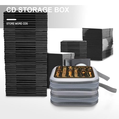 Boîtier rigide pour 40 DVD hiéroglyphe égyptien de qualité - 6