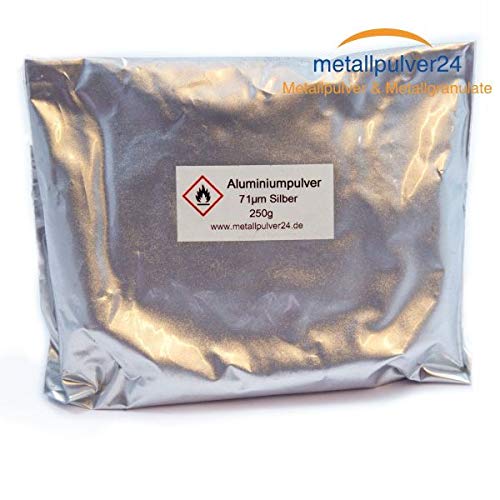 Preisvergleich Produktbild Aluminiumpulver Flaky Silber 250g (30,- / 1Kg)
