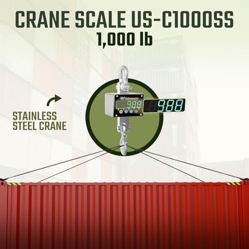 Báscula de grúa digital Prime USA 1000 lb acero inoxidable miniatura 2