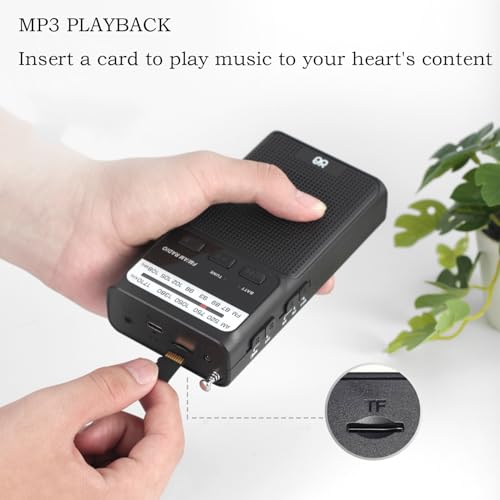 Radio portable rechargeable FM compacte avec lampe torche intégrée pour seniors - 6