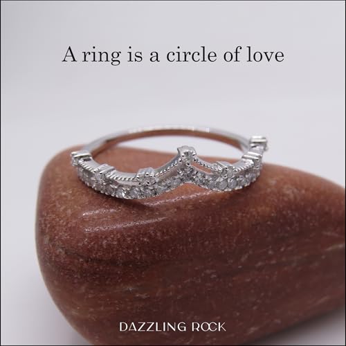 Dazzlingrock Collection Round White Diamond Beaded Chevron Wedding Band for Women (0.25 ctw, Color I-J, Clarity I1-I3) in Solid Gold3