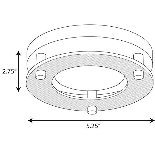 Progress Lighting P8247-09-30K Led Flush Mount Close-To-Ceiling, Nickel #TOP1