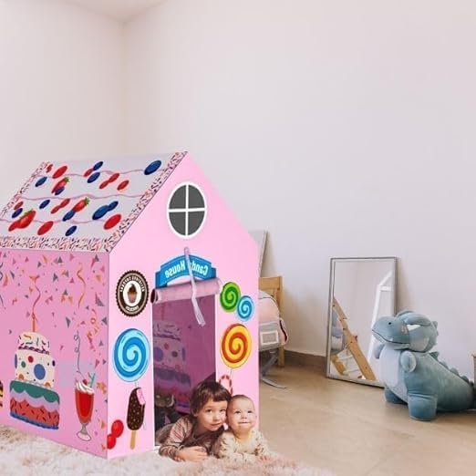 Image of Colorfull and Light Weight Children Play Tent House for 3 to 10 Years Old Kids Girls and Boys Light Weight and Foldable Children Toys,Indoor and Outdoor Kid Tent Houses