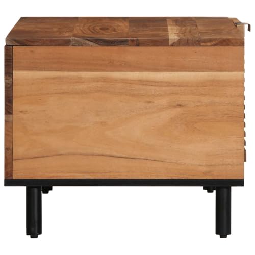 Table basse en acacia à compartiments : le meuble de rangement surélevé idéal