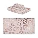 Produktbild Mnsruu Rose Gold Leopard Gepard Print Pink Handtuch-Set für Frauen Mädchen Badetuch Handtücher und Waschlappen saugfähiges Badzubehör