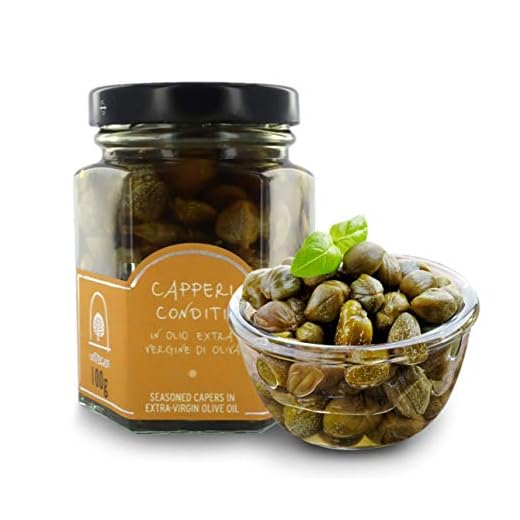 Alcaparras de Pantelleria con Romero y orégano en Aceite de Oliva Virgen Extra - 100gr