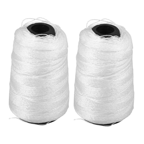 DIYEAH 2rollos Hilo De Nailon Para Construcción Duradero y Resistente Para Trabajos De Albañilería y Jardinería De Cuerda De Nailon Para Mampostería y Herramientas De Construcción