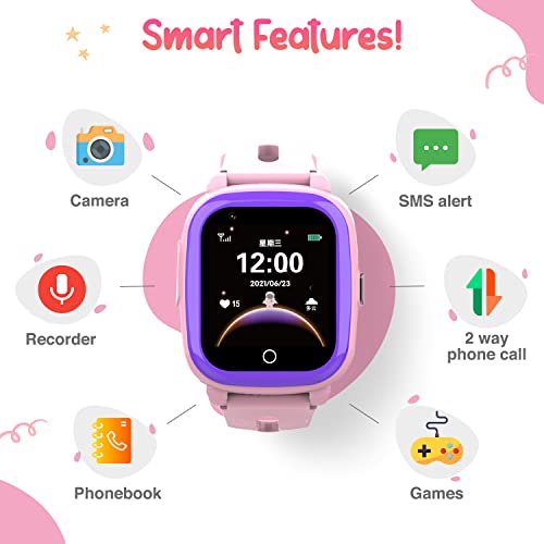 Image of Turet Stardust Smart Watch for Kids- Smartwatch for Boys and Girls with Camera, Games, Recorder, Phone Book, SMS, 2-Way Calling Kids Watches - No GPS - No App