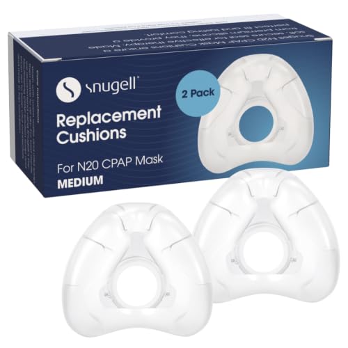 Snugell Replacement Nasal Cushion for CPAP Masks Compatible with AirFit N20 - Medium - 2-Pack