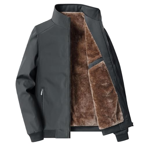 Veste homme automne hiver en coton épais à col montant