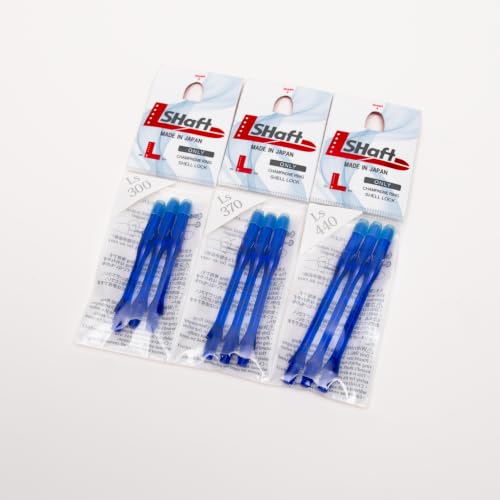 Image of L-style L-Shaft Locked Dart Shafts - Lightweight Nylon Shafts for Soft Tip & Steel Tip Darts - Set of 3