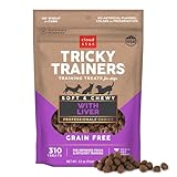 Cloud Star Tricky Trainers Soft & Chewy Grain Free Dog Treats, Liver, 12 oz. Pouch