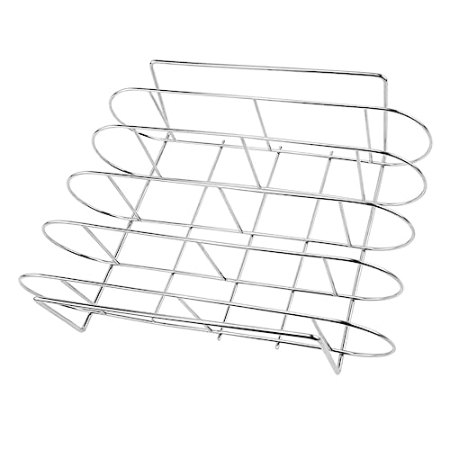 SEWOART Côtes Acier Inoxydable Support De Barbecue Étagère à Côtes Pour Barbecue Cuisson De Steak Et Rôtis
