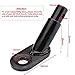 Bicycle Trailer Coupler Hitch, Steel Rear Replacement Axle Hitch Attachment for Child Pet Cargo Bike Trailers, Black