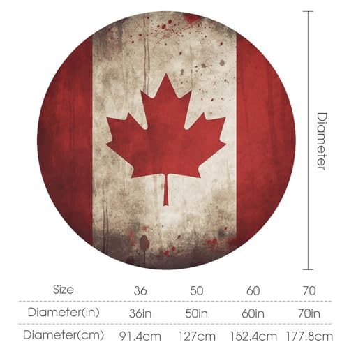 Nappe de table ronde rétro de qualité supérieure en polyester 177cm