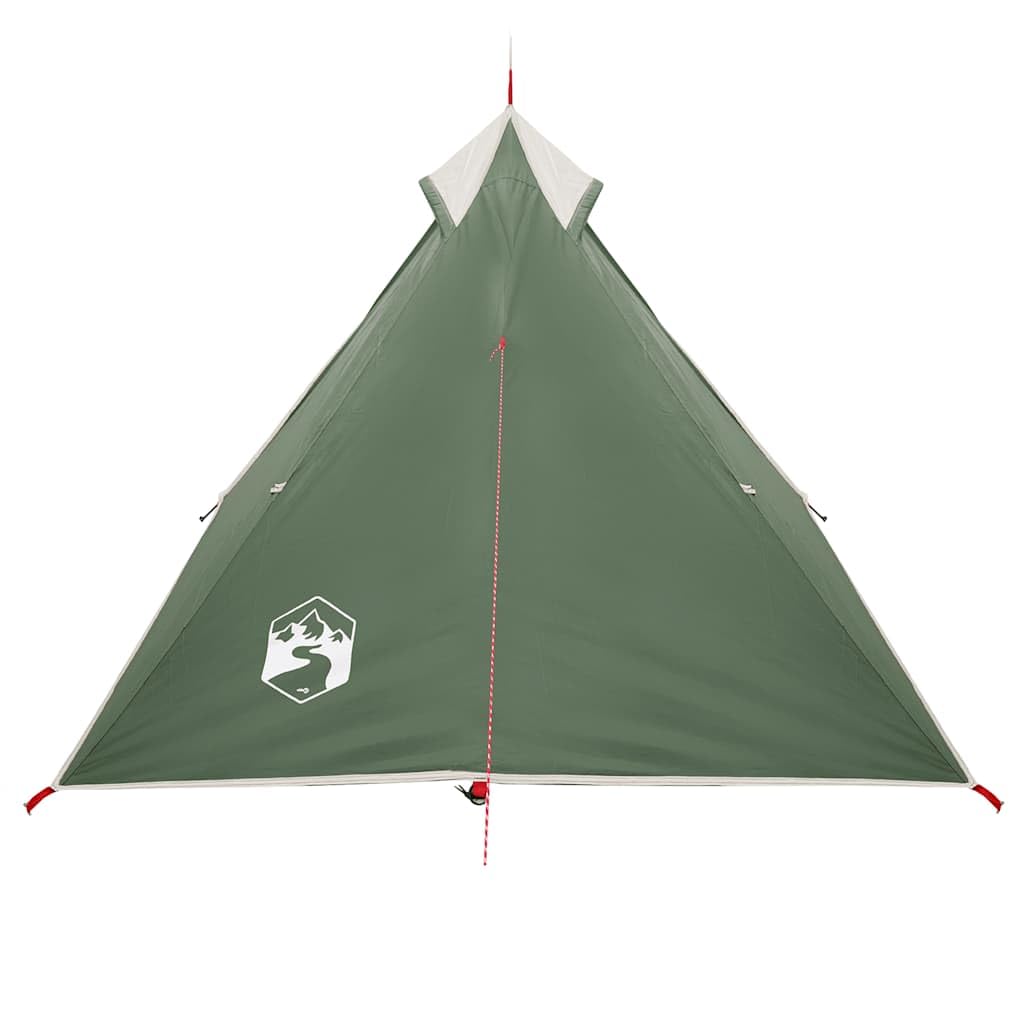 1-osobowy Green Waterproof Tipi Tent, lekki poliester powlekany poliuretanem PU namiot kempingowy z motywem Rainfly, przenośny schronisko wiszące na wędrówki, wędrówki z plecakiem, łatwa konfiguracja