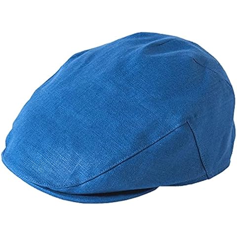 Failsworth Irish Linen Flat Cap in Denim Cover