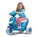 Kid Trax Frozen Twinkling Lights Scooter 6V Girl's KT1163 Ride On, Blue