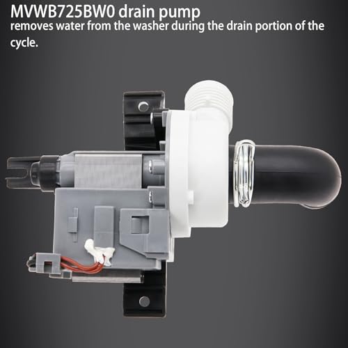 Pompe de vidange à haut débit compatible lave-linge Maytag - 5