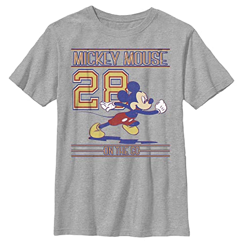 T-shirt Mickey Disney garçon col rond vêtement XL Athletic Heather