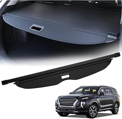 Auto versenkbare hinteren Kofferraum Paket Regal Cargo Covers per Hyundai Palisade 2019 2023, Gepäck Vorhang Privatsphäre schützendes Zubehör