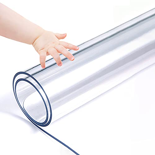 Nappe Protection PVC Transparente pour Table de Cuisine et Basse
