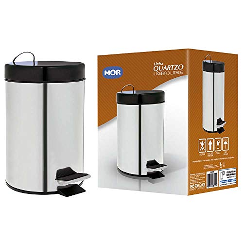 Lixeira Linha Quartzo, Mor, Pacote de 1