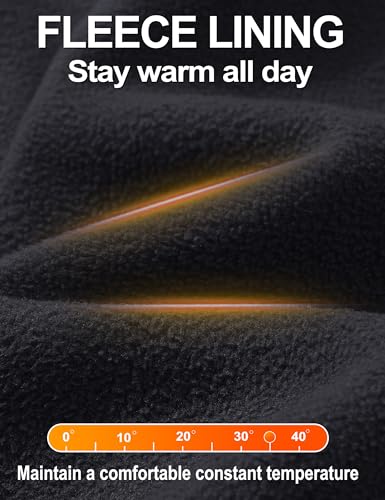 TACVASEN Men's Quarter Zip Pullover Mock Neck Sweatshirt Fleece Lightweight Fashion Sweaters Casual Activewear3