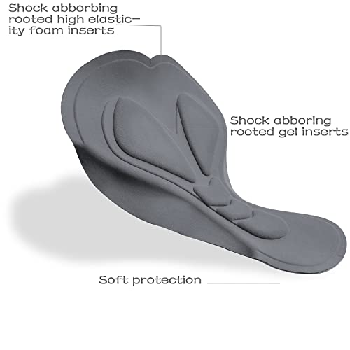 Lo.gas Shorts femininos de ciclismo acolchoados com enchimento de gel 3D para bicicleta shorts ergon