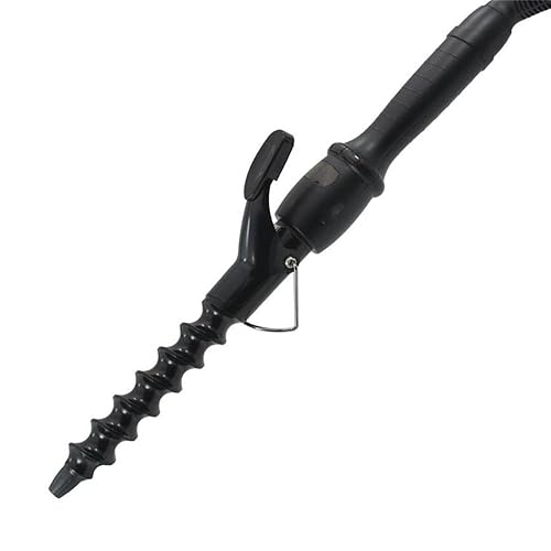Varita rizadora en espiral de 1.260 in para cabello corto y largo, rizador de cerámica en espiral de barril largo, rizador de barril largo para