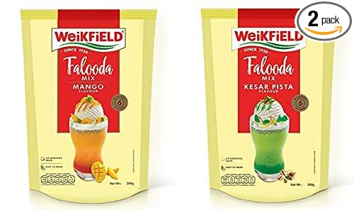 Weikfield Falooda Mix Combo of Kesar Pista and Mango 200 gm each