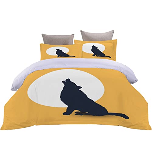 Housse de couette loup 200x200 zippée pour un lit impeccable sans effort - 5