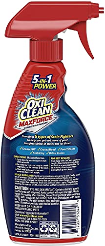 Oxiclean Max Force 5 In 1 Power Laundry Stain Remover Spray, 12 Oz - 2 Pk #TOP1