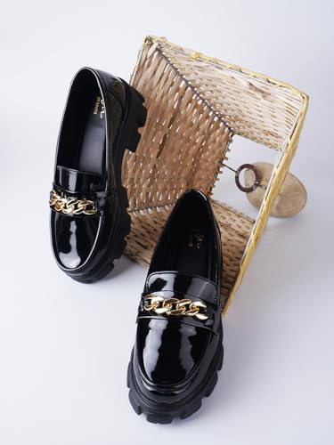 Image of JM LOOKS Women Fashion Loafers Stylish Casual Platform Shoes Fancy Solid Comfortable Sole for Womens & Girls