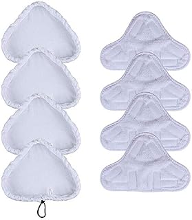 VIPITH Steam Mop Pads, Set of 8 Universal Microfiber Steam Mop Pads Washable Replacement Pads Compatible with Steam Mops