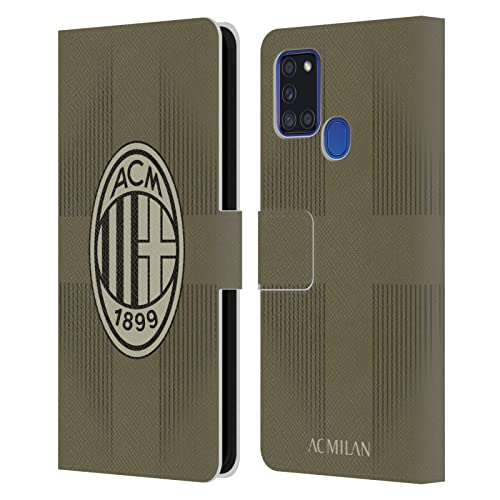 Étui AC Milan Samsung A21s Head Case Designs Housse Portefeuille en Cuir